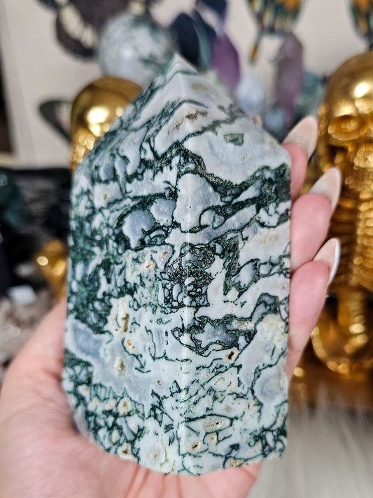 Chunky Tree Agate Tower